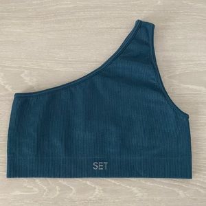 Set Active One Shoulder Sports Bra Size: XS/S